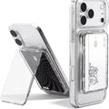 Transparent Magsafe Card Sleeve Shockproof 2 Slots Magnetic Qme Transparent