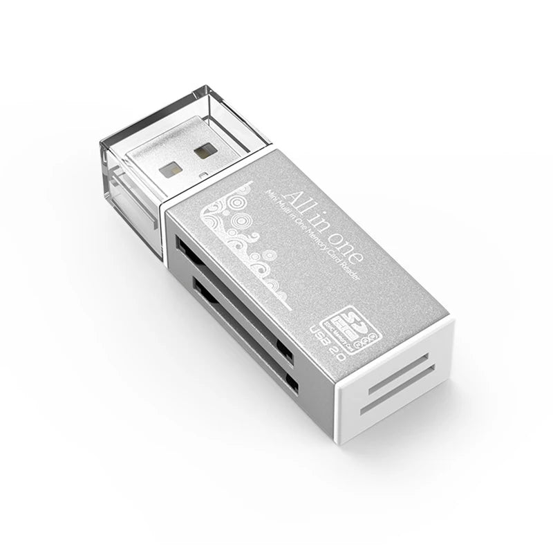 Streamlined 4 Ports Micro SD TF MS MD USB2 0 Card Reader Essential Qme A1