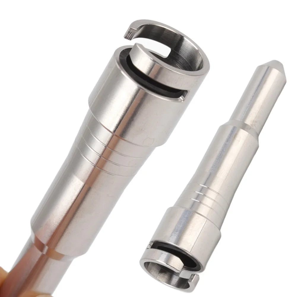 Milk Frother Foam Inner Tube Rust-Proof Silicone Coffee Steam Nozzle Stainless Steel Coffee Machine Nozzle for Delonghi Dedica Qme