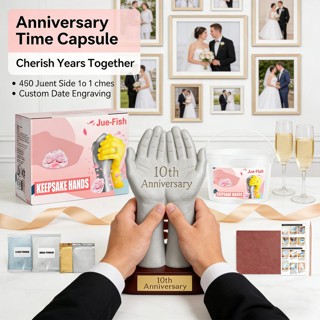 Hand Model DIY Clone Powder Enhancing Emotions Promoting Communication Anniversary Gift Festival Commemoration 3D Hand Model Set Qme