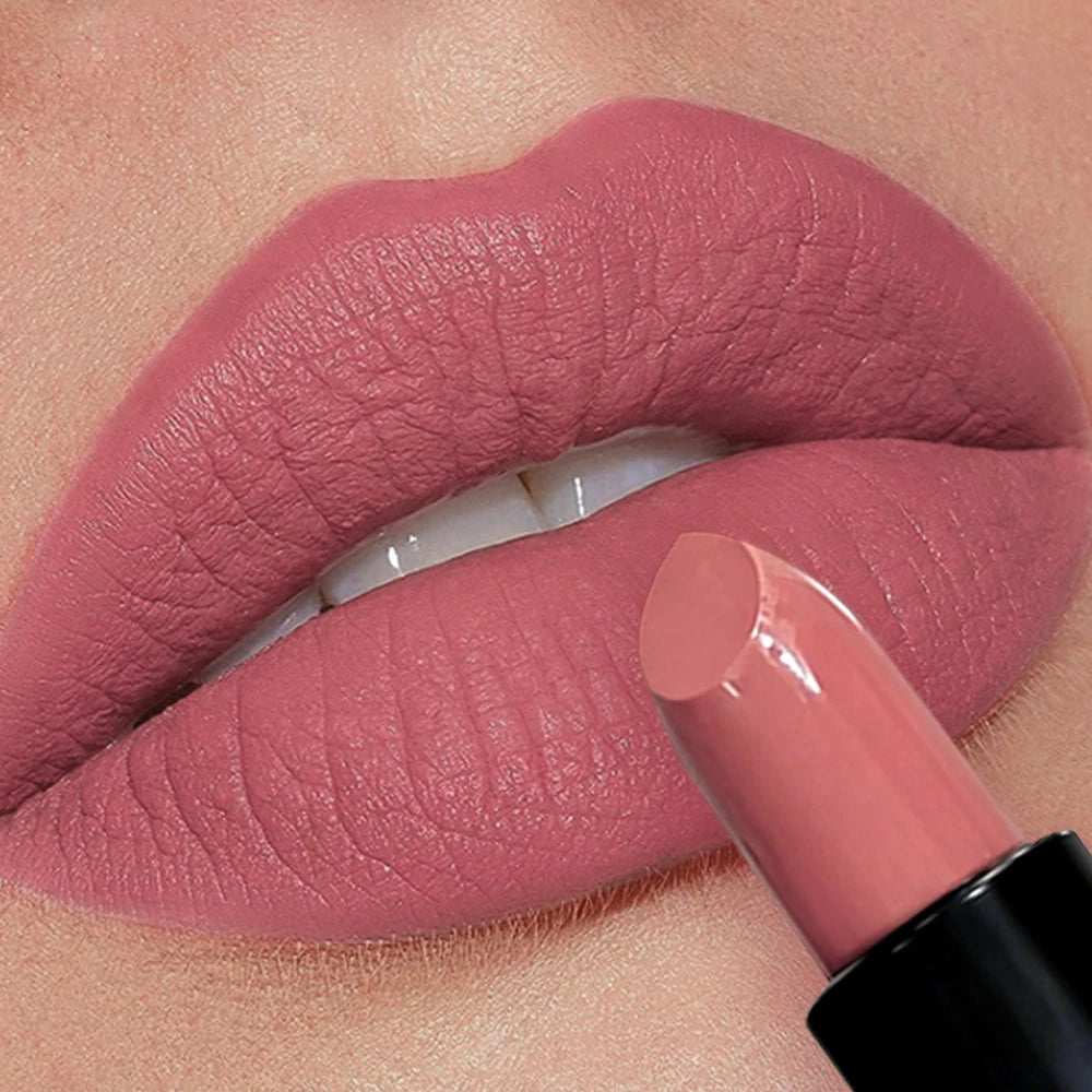 Soft Velvet Matte Lipstick Waterproof Lip Tint Rich Payoff Long Qme