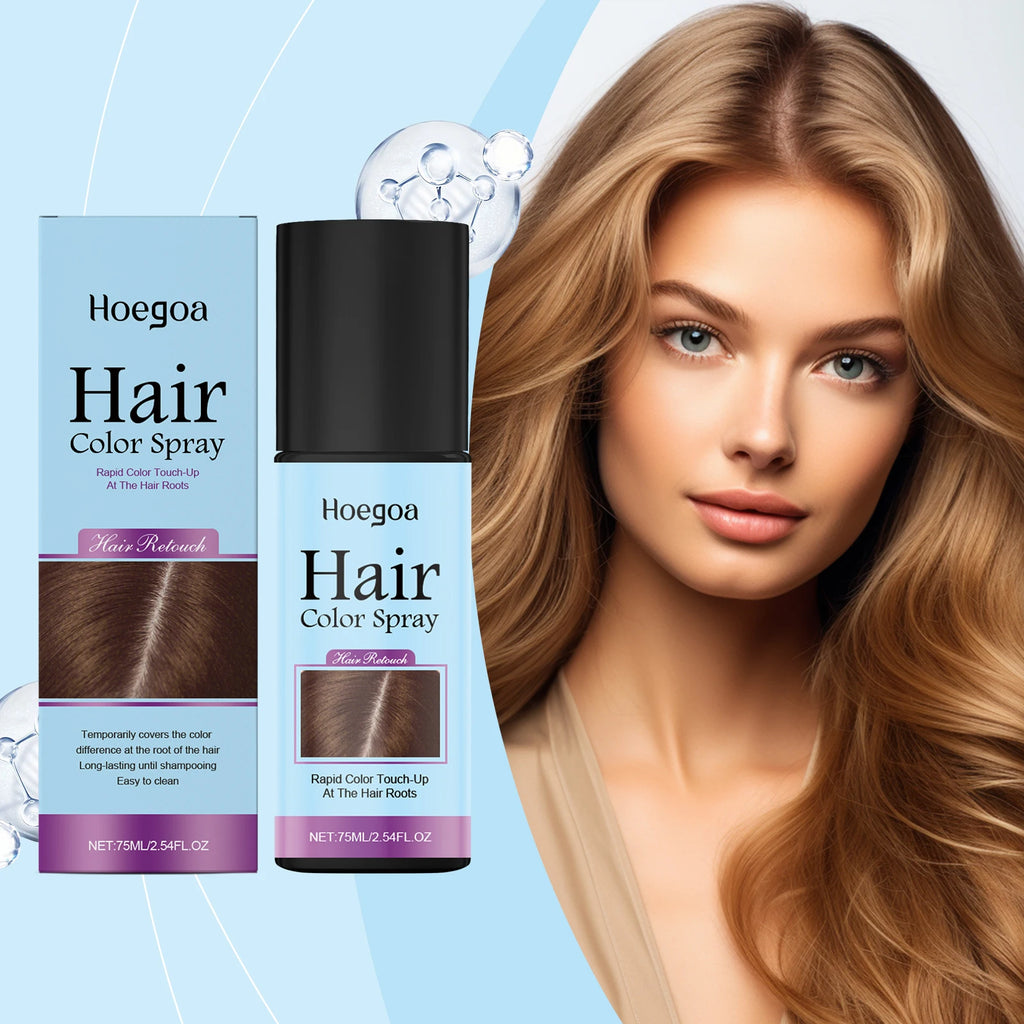 Temporary Hair Color Spray Quick Fix Hair Color Supplement Prevent Drying Cover White Hair Dye Products Hair Root Touch-Up Spray Qme