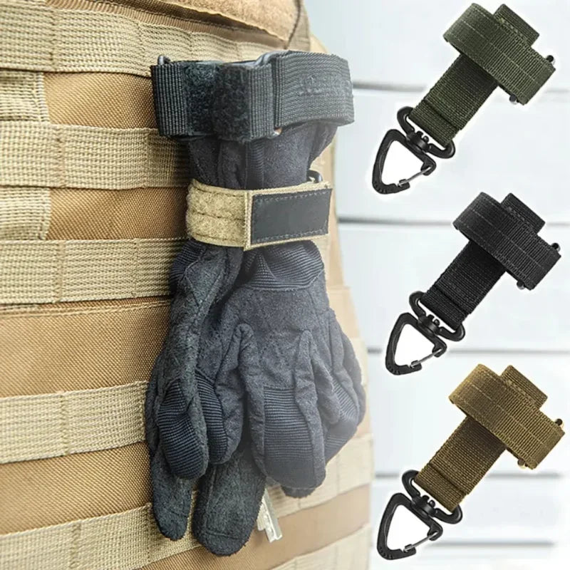 Outdoor Camping Tactical Climbing Rope Hanging Buck Safety Clip Multi - purpose Nylon Work Gloves Qme