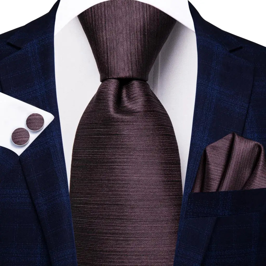 Jacquard Peacock Blue Novelty Design Wedding Tie Men Hanky Cufflinks