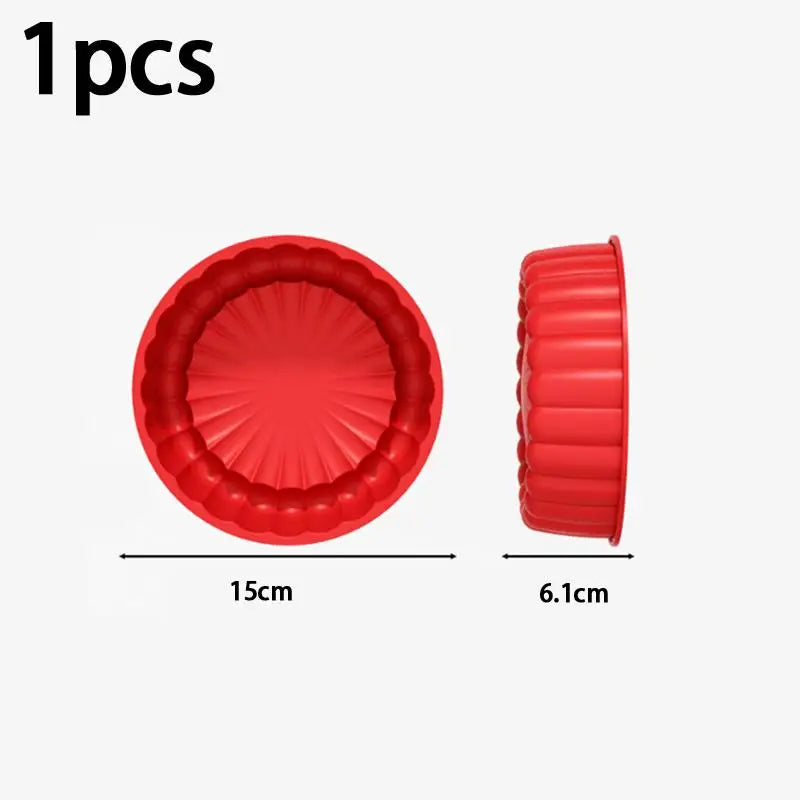 Charlotte Cake Pan Silicone Cheesecake Nonstick Round Baking Mold Qme A4