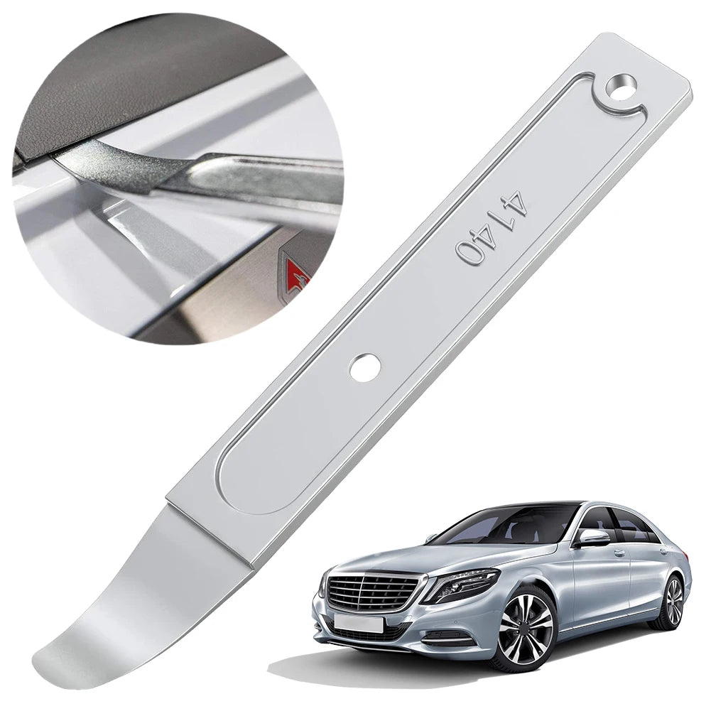 Metal Skin Wedge Pry Bar Tool Door Panel Removal Tool Sheet Metal Pry Bar for Panel Trim Interior Sheet Metal Fastener Qme