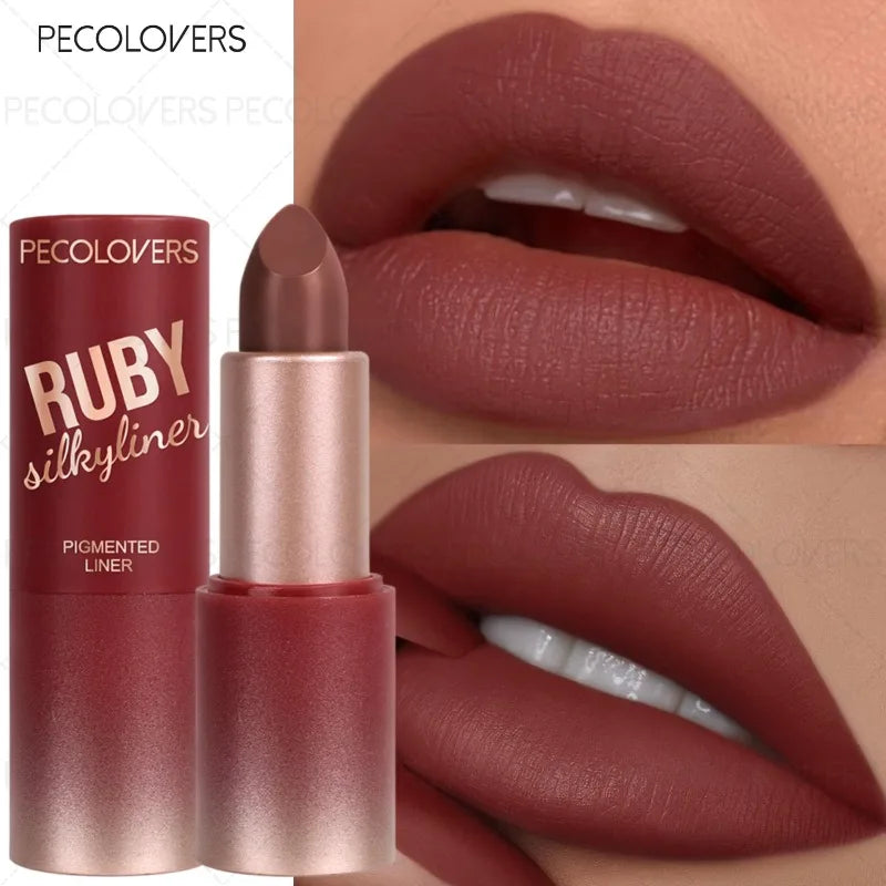 Red Tube Lipstick Rendering Series Waterproof Non-drying Suitable Qme