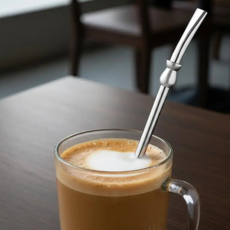 Bombilla Coffee Spoons Milk Drinking Kitchen Tools Reusable Straw Qme