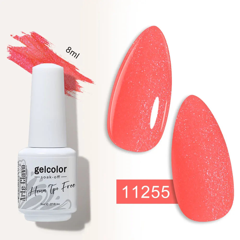 Arte Clavo Semi-permanent Gel Nail Varnish 180 Colors Semipermanent