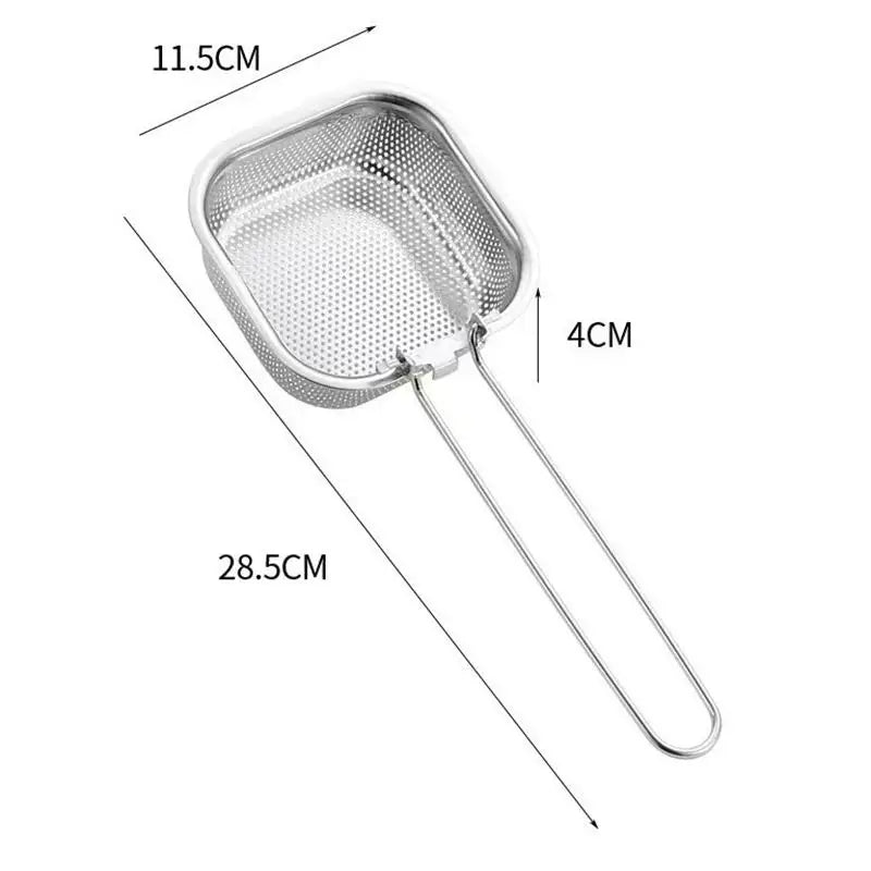 Pasta Basket Blanching Stainless Steel Fry Spaghetti Strainer Noodles Qme square