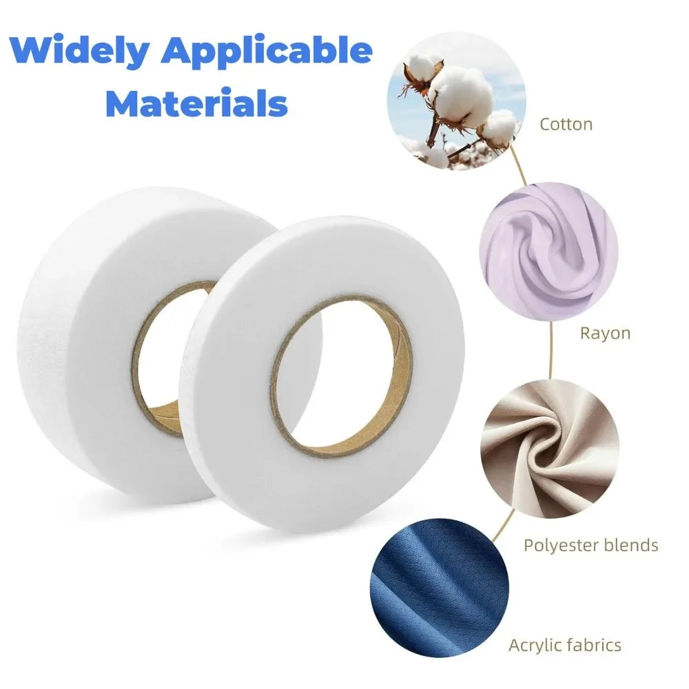 Self Adhesive Pants Hem Tape Iron DIY Jean Clothes Length Shorten for Hats Clothes Hot Melt Double-Sided Tape Sewing Tool Qme
