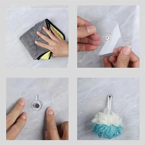 10 Hole Scratch Nail Photo Frame Hangers Hanging Parts Screws Patches Qme