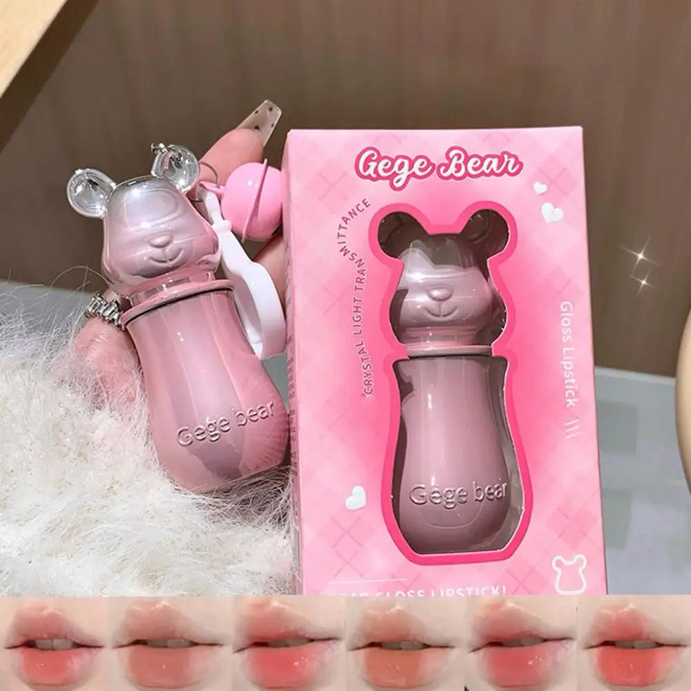 Gege Bear Sweet Pendant Lipstick Matte Mirror Textures Watery Qme