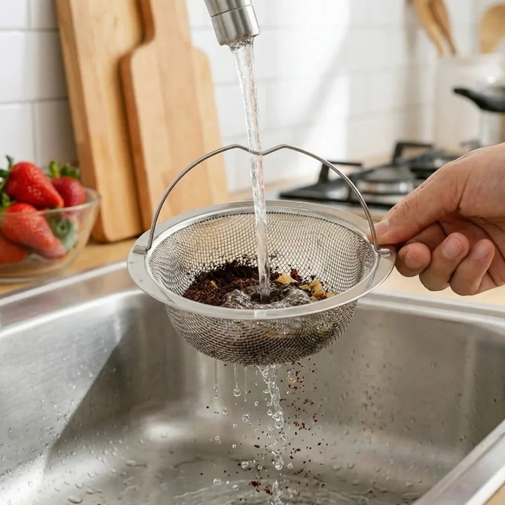 1/2Pcs Stainless Steel Kitchen Sink Filter Garbage Food Residue/Hair Catcher Keep Your Bathtub for Kitchen Bathroom Accessories Qme