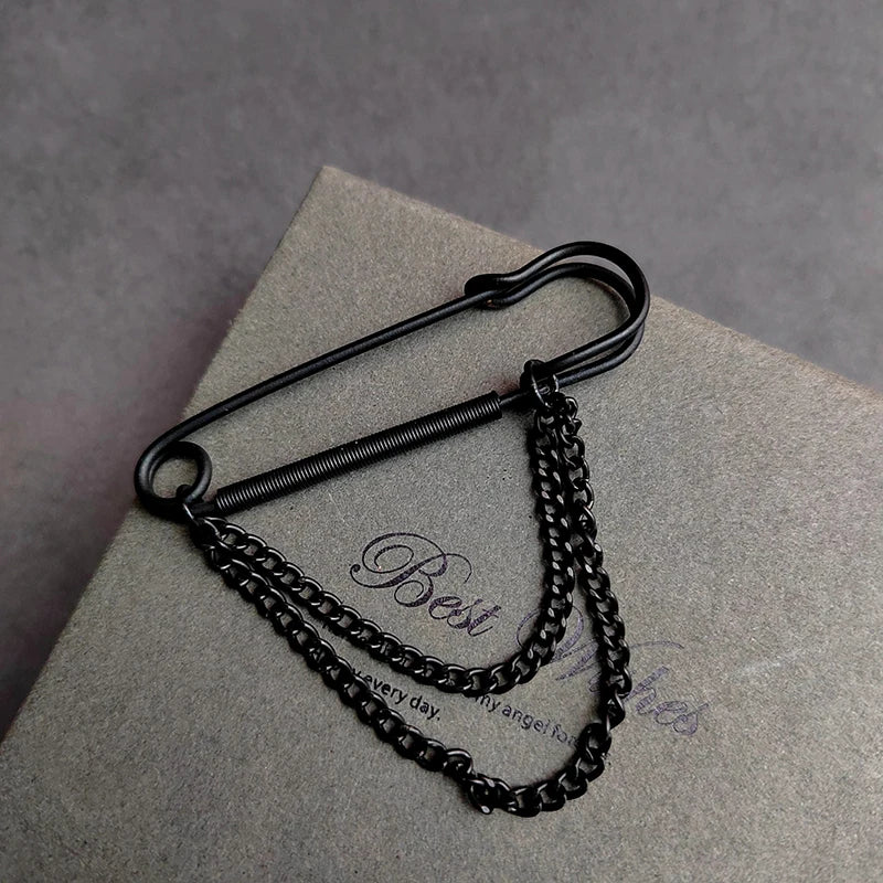 Fashion Dark Large Pins For Clothing Smooth Metal Safety Pins Jeans Dress Scarf Adjustable Pins Qme A5