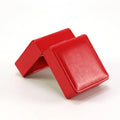 Portable Watch Box PU Leather Watch Case Organizer Storage Holder for Men Women Bracelet Vintage Jewelry Box with Leather Pillow Qme 59Red