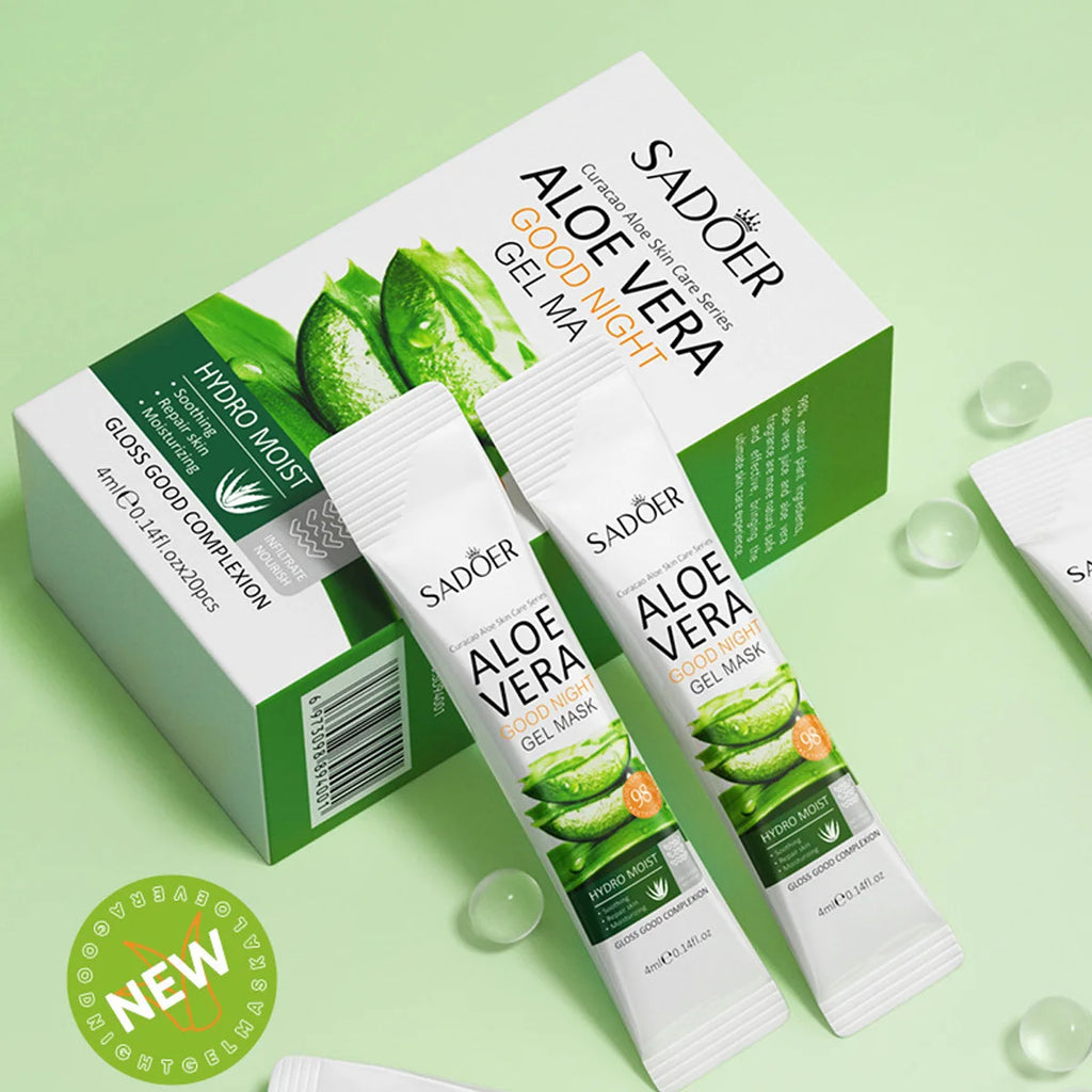 Aloe Vera Moisturizing Sleep Facial Mask No Need Clean Disposable Qme