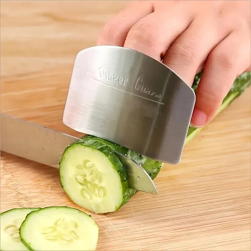 1/2PCS Stainless Steel Finger Guard Anti-cut Hand Protector Safe Slice Vegetable Cutting Safety Tool Kitchen Gadget Qme