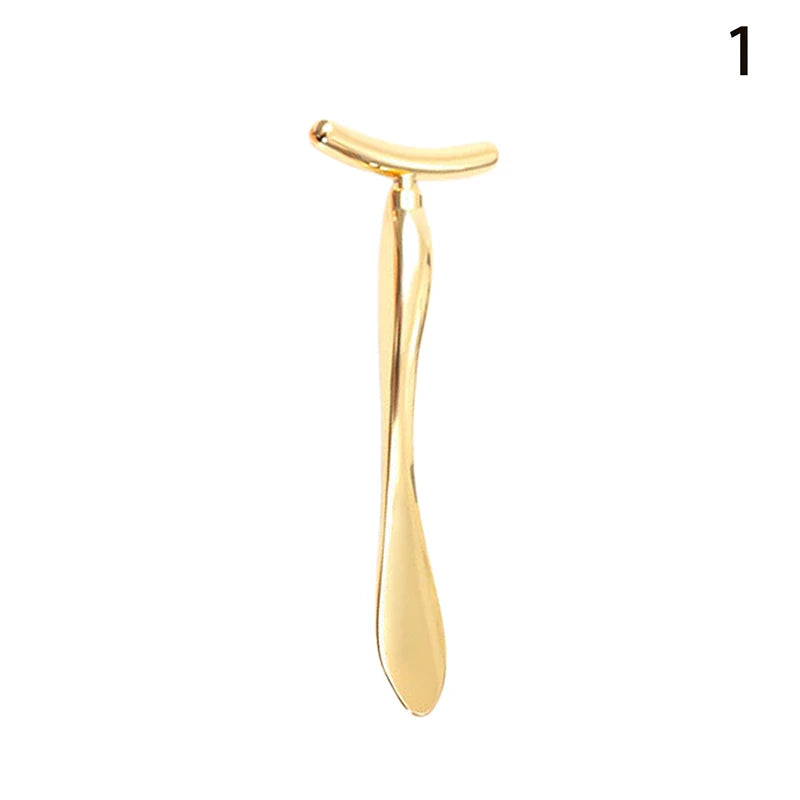 Eye Face Cream Applicator Alloy Beauty Spoon Roller Facial Massage Qme 1 Gold