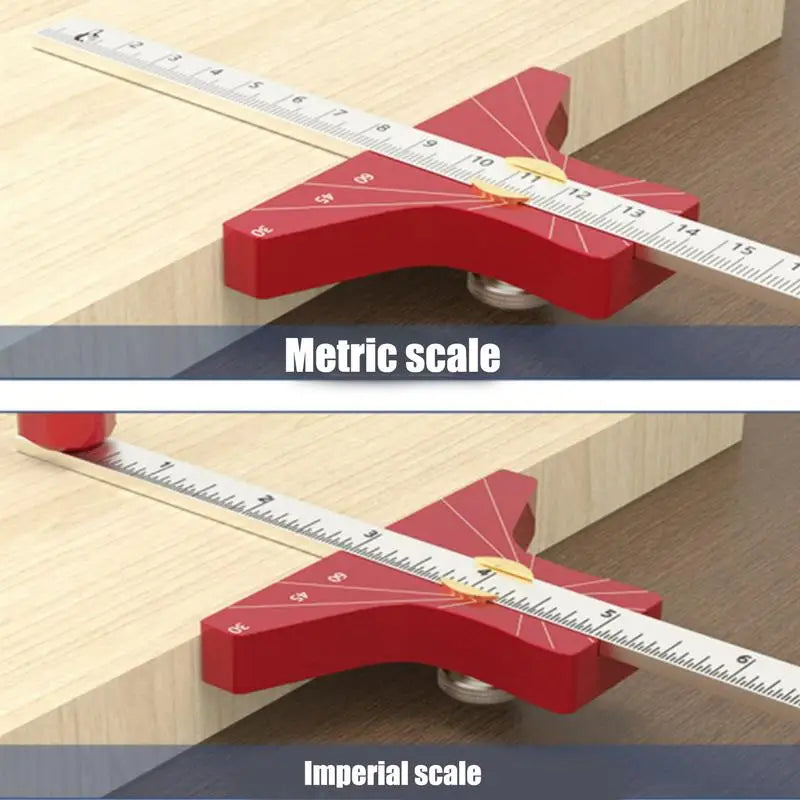 Woodworking Scriber Marking Ruler Precise Drawing Sliding Aid T Qme