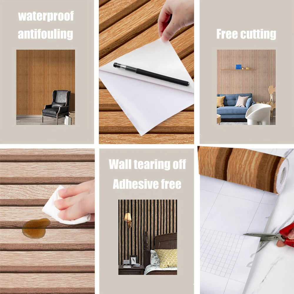 45CM DIY Grid Background Wall Self-adhesive Bedroom Living Room Waterproof Wall Sticker Self-adhesive Wallpaper Home Decoration Qme