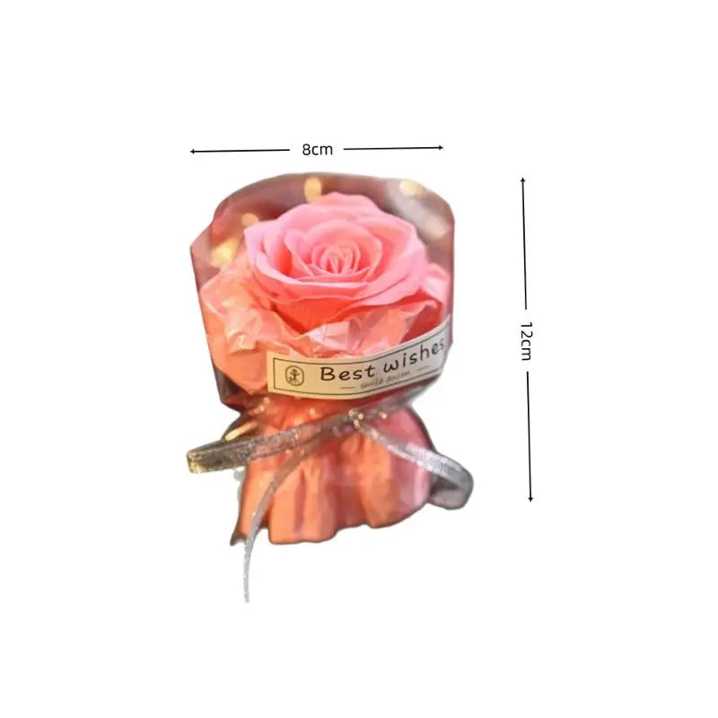 Mini Pocket Soap Flower Bouquet Artificial Rose Mother's Day Qme
