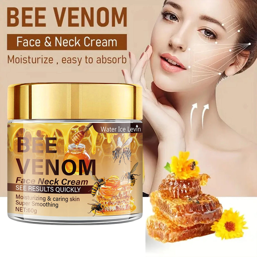 Bee Venom Facial Firming Cream, Contains Vitamin E, Moisturizes and Softens the Face, Brightens Skin Tone, Can Be Used on the Face and Neck Qme