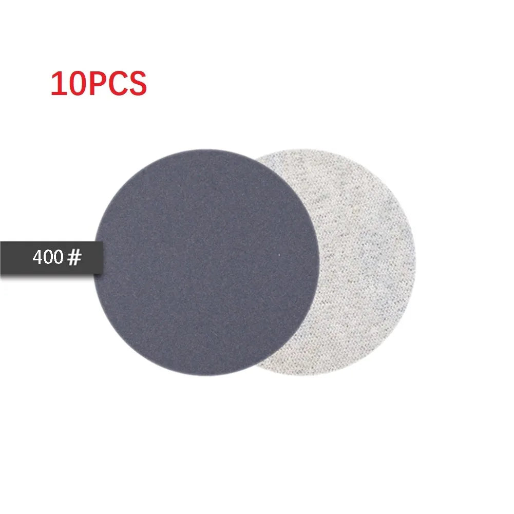 10Pcs Wet/Dry Sandpaper 3 Inch 75MM Hook And Loop Silicon Carbide 240-10000 Grits Waterproof Sanding Disc Qme 400