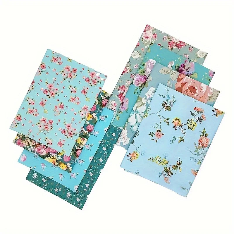 Twill Printed Fabric DIY Handmade Patchwork Fabric Group Pure Cotton Floral Fabric Qme