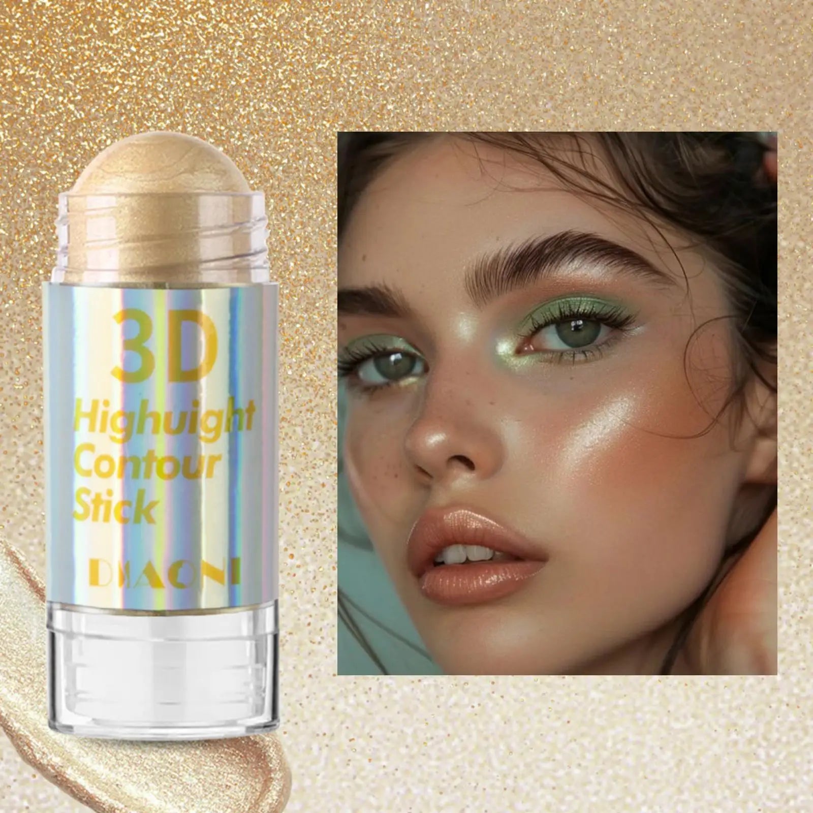 6 Colors 3D Face Brighten Highlighter Bar Cosmetic Contour Bronzer Qme 05
