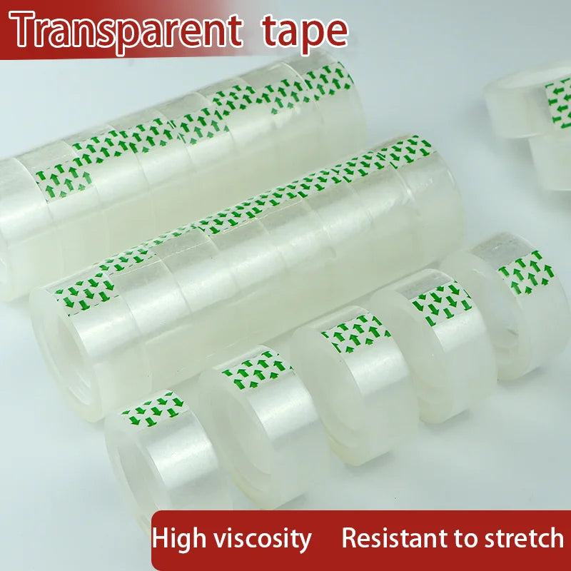 Clear Tape Refill - Transparent Tape Multifuntion High-viscosity Adhesive Tape for Gift Wrapping Packing and Dispenser Qme