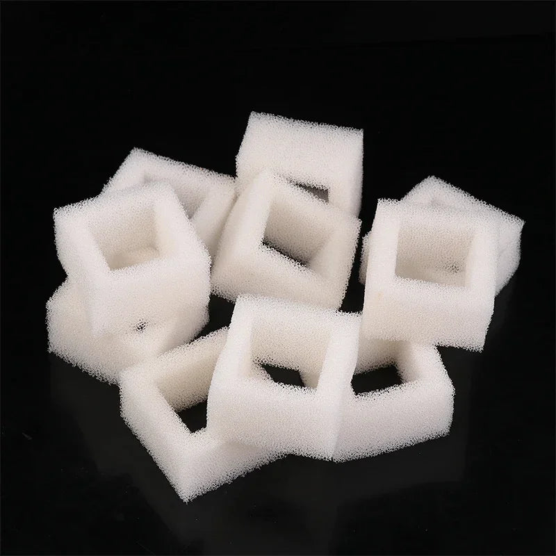 10Pcs Water Fountain Water Pump Foam Filters Compatible With Square Dispensers Pre-Filtered For Fresh & Clean Drinking Water Qme