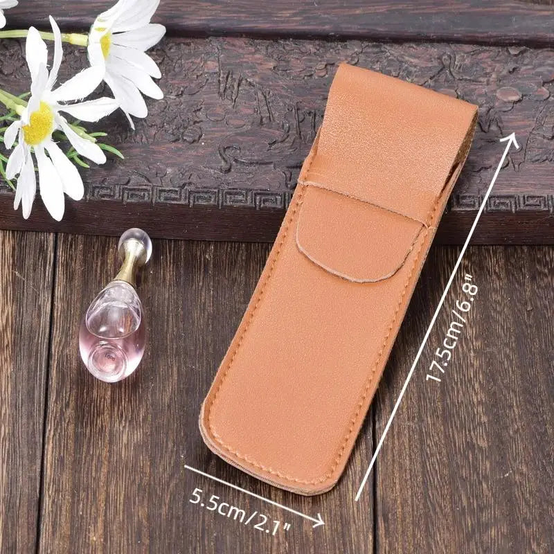 High-end Fountain Pen Protective Sleeve Large Capacity Double Case Qme