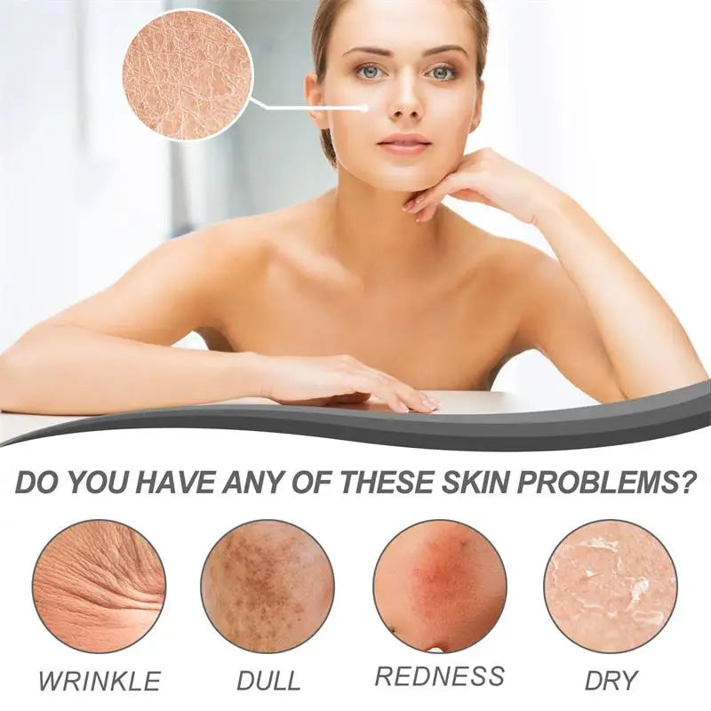 Retinol Remove Wrinkle Face Serum Lift Firming Anti Aging Fade Fine Lines Whitening Brightening Moisturizer Skin Care Cosmetics Qme
