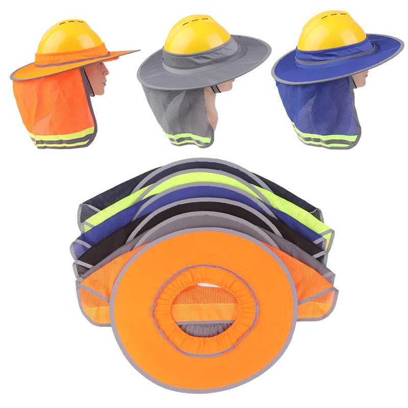 Temperature Sunscreen Safety Helmet Sun Protection Curtain Qme