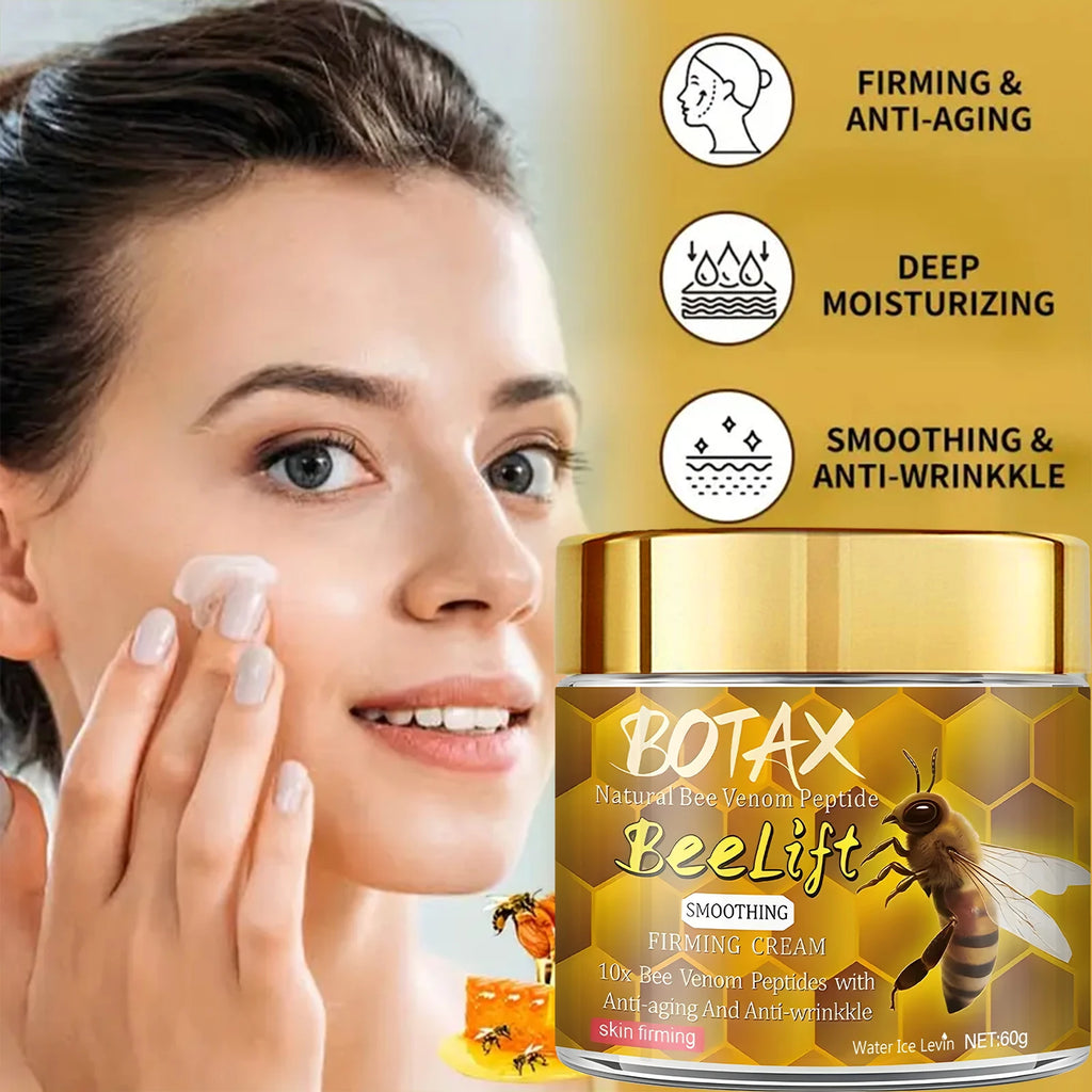 Botax Natural Bee Venom Peptide Beelift Face Cream - 10x Anti-Aging & Smoothing Firming Cream with Retinol Qme