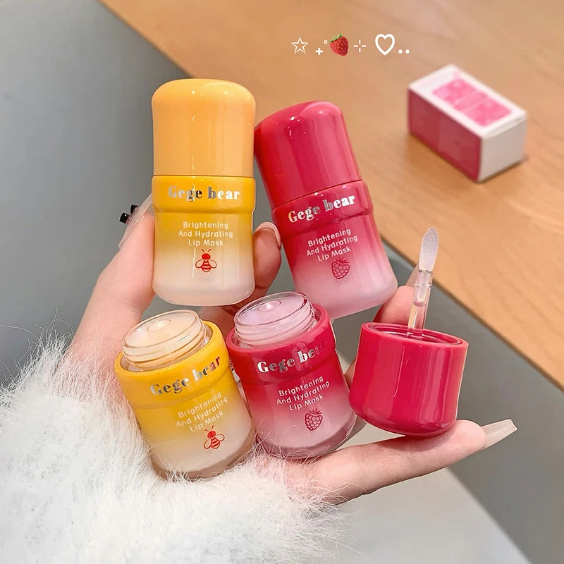 Gege Bear Lip Balm Moisturizing Fading Lines Prevent Chapped Lipstick Qme