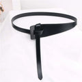 Black Adjustable Clothing Accessories Thin Coat Knotted Corset Belt Qme black 118 cm