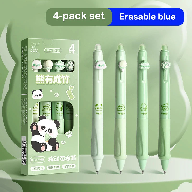 Box Cartoon Cute Erasable Gel Pen Creative Aesthetic Thermal Eraser Qme C Blue Ink