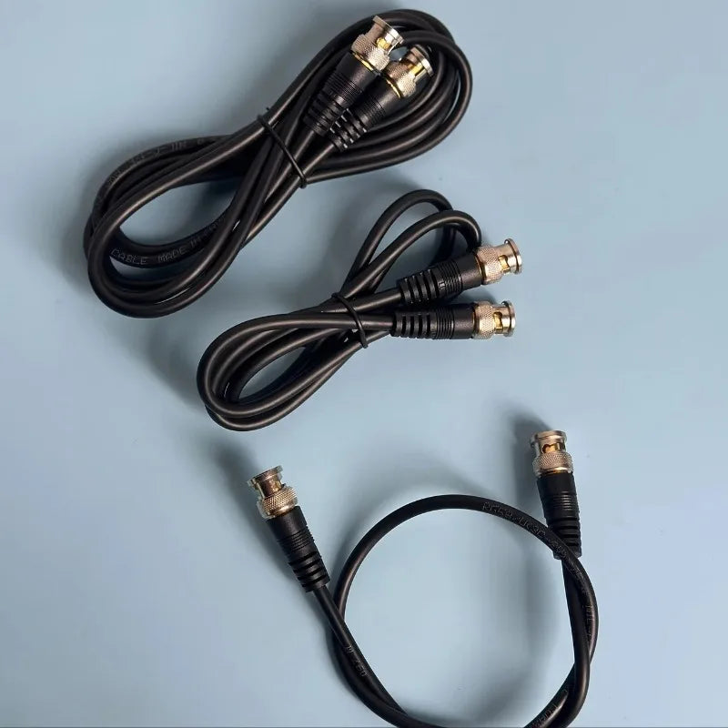 4PCS BNC Video Cable Coaxial SDI Jumper Q9 Male to Male Extension 75-3 for Security Cameras Qme 1M