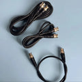 4PCS BNC Video Cable Coaxial SDI Jumper Q9 Male to Male Extension 75-3 for Security Cameras Qme 1M