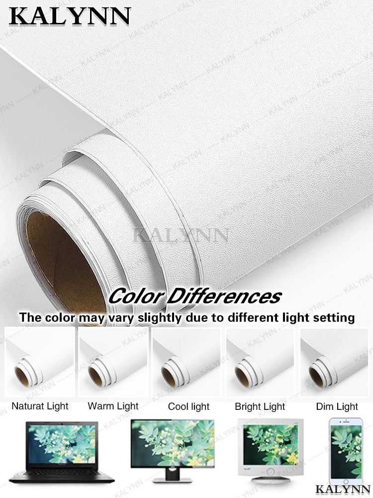 White Wood Contact Paper Peel Stick Self-adhesive Wallpaper Qme