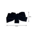 Star Same Black Velvet Bow Trumpet Side Bangs Hairpin Female Summer Qme One Size
