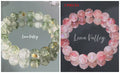 2 Pieces Simple Beads Resin Bracelets Jewelry Gifts for Women Inspired Beaded Bracelet DIY Same Style Statement Jewelry Bangles Qme S611S612
