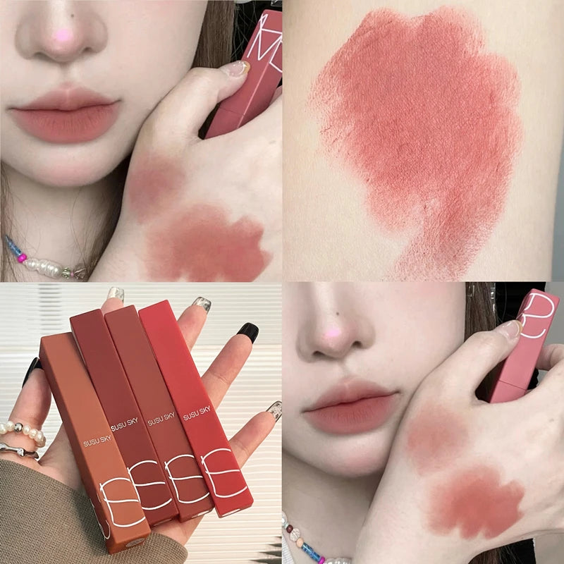 Matte Velvet Thin Tube Lipstick Lasting Waterproof Resistant Fading Qme S13-05