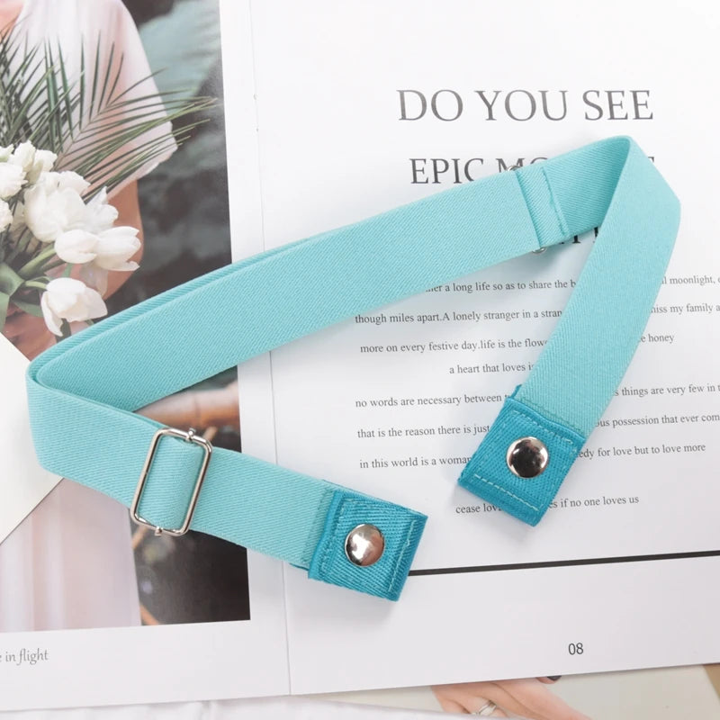 Elastic Belt Without Buckle Canvas Women Ladies Jeans Pants Waist Qme BEE-6 length 60-100cm China Mainland