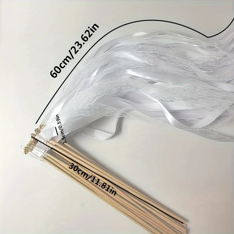 20 Colored Ribbon Sticks Home Party Wedding Decoratio Qme