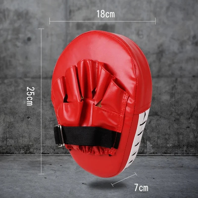 Boxing Target Pad Taekwondo Sanda Punch Training Curved Hand Focus Qme Red