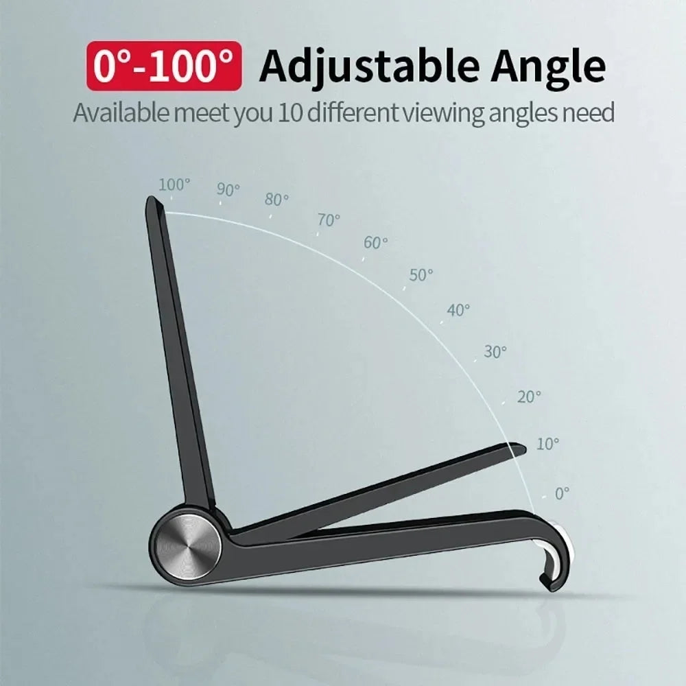 Cell Phone Desktop Mount Holder Universal Lazy Bracket Foldable Desk Phone Tablet Stand for iPhone Samsung Xiaomi Huawei Tablet Qme