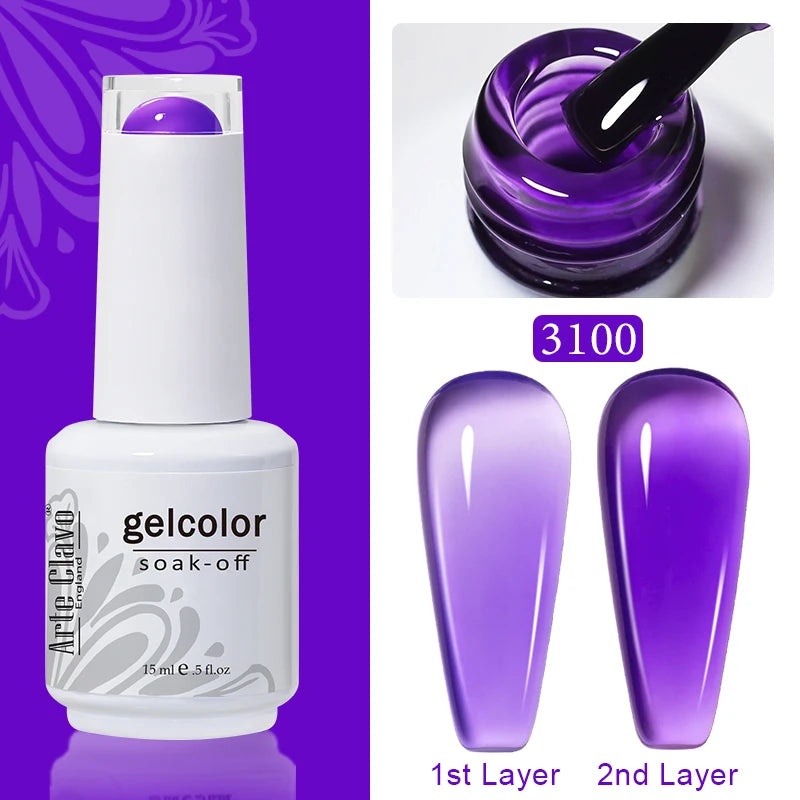 Arte Clavo Macaron Spring Series Gel Nail Polish Pigment Semi